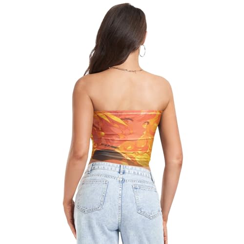 Golden Girl Women's Crop Tops Fashion Tube Top Bra Tube Crop Top for Teen Party3