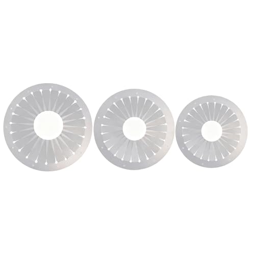 UGPLM Ribbon Rosette Maker Tool Set 3 Pcs (9 cm 12 cm 15 cm) DIY Ribbon Flower Making Template for Beginners and Craft Projects
