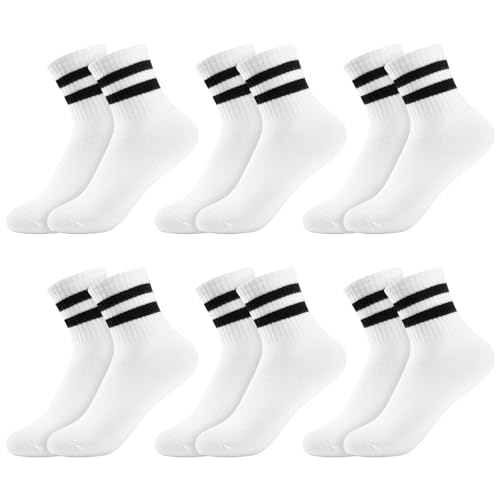 Utensilsto 6 Paar Kinder Sportsocken Tennissocken 27-31 Jungen...