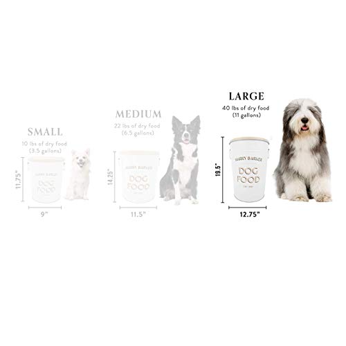 Harry Barker Bistro Food Storage Container for Dogs, Large Topdogsupply