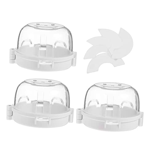 KOMBIUDA Stove Knob Covers Gas Range Safety Knobs Lock 120°c High Temp Resistance Non-Slip Design