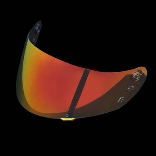 ICON IC04 Airframe Pro Airmada Airform Motorcycle Helmet Shield Uv Protection Motorcycle Visor Lens Helmets Accessories (Revo Red)