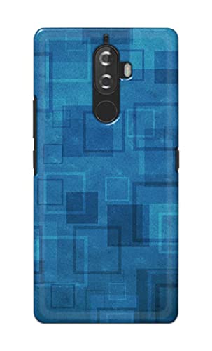 Image of Printed Hard Back Cover Case for Lenovo K8 Note Back Cover (Plain Azure Blue) -1302