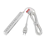 エルパ(ELPA) 耐雷スリム回転タップ 電源タップ 延長コード 2ｍ 4個口 WBS-SL402SB(W)