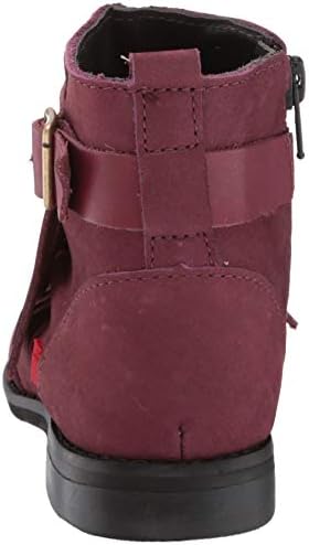 Marc Joseph New York Unisex Leather Made in Brazil Ankle Boot with Kilt Detail Chelsea, Wine Nubuck, 12 M US Little Kid | Image 2