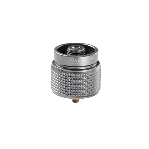 Campingmoon Propane to Butane Adapter Gas Adapter Camping Stove Adapter 1LB/16oz Propane Small Tank Input EN417 Lindal Valve Output