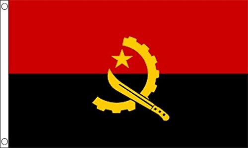 Flagtex Angola Flag Large 8ft x 5ft (240cm x 150cm) - Giant Angolan National Banner Weather Resistant Polyester for Outdoor Display Events Venues Stadiums African Celebrations โ image 1