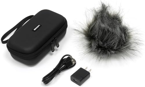 Image of Zoom H4essential 4-Track 32-Bit Float Portable Audio Recorder Bundle with Zoom APH-4e Accessory Pack with Hairy Windscreen, Padded Shell Case, AC Adapter, & USB C-Cable