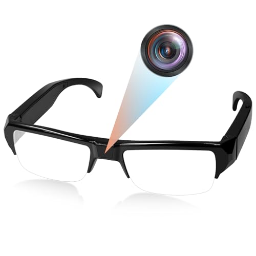 Nisanuki Mini Cámara Espía Oculta, Gafas con Camara Espia 1080P HD, Camaras Espias Grabación de Vídeo para Reuniones, Viajes, Deportes