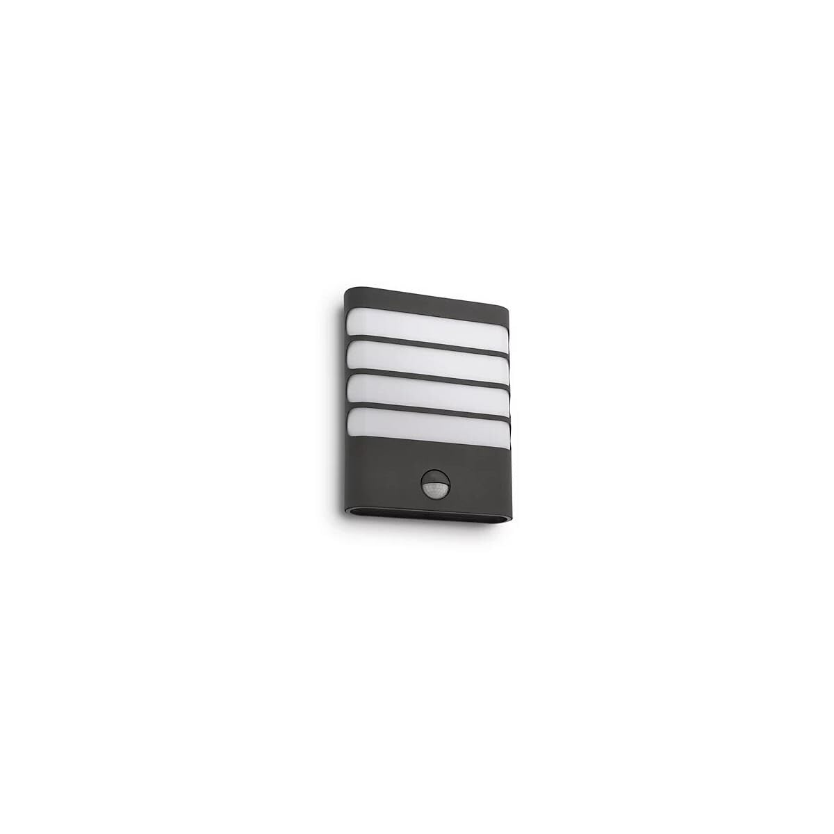 Philips myGarden Raccoon LED Wall Light with Motion Sensor [Anthracite] 3.5 W Integrated LED For Garden and Patio Lighting