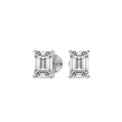 1 Carat- 12 Carat Lab Grown Diamond Earrings | IGI Certified Solitaire Lab Diamond Stud Earrings 4 Prong | FG VS | 14K Gold | Friendly Diamonds4