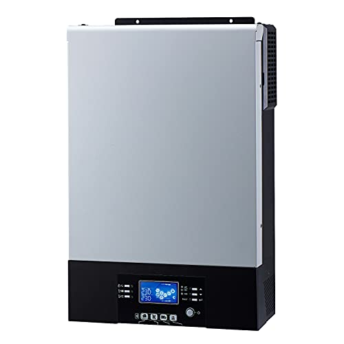 Image of Iconica 5000W 48V hybrid pure sine wave inverter with 80A MPPT solar controller and 100A mains battery charger, with parallel capability and Bluetooth (No Battery Required)