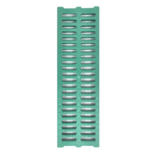 BomDog Tapas de Drenaje Rejilla de Drenaje Lineal de Plástico para Exteriores, Resistente Cubierta de Drenaje para Exteriores para Patio Garaje Jardín Cubierta/Green/One Size