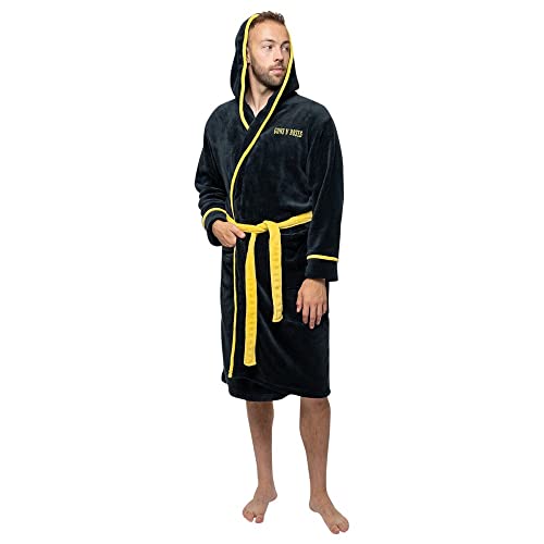 Guns N Roses Bathrobe Classic Logo Official Black Super Soft Fleece Unisex S-M