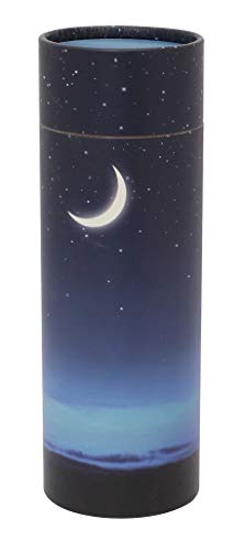 Scattering Ashes Urn, Eco-friendly Biodegradable Cremation Urn Scatter Tube (Starry Night Medium)