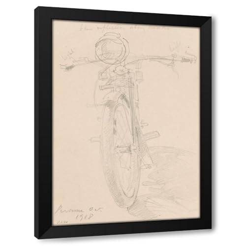 ArtDirect Motorcycle (recto) (1918) Custom Framed Art Print Giclee Print or Canvas Options with Various Sizes and Customization by John Singer Sargent