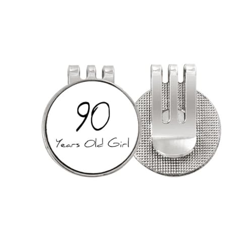 Marqueur de balle de golf magnétique en émail pour fille et joueuse de 90 ans