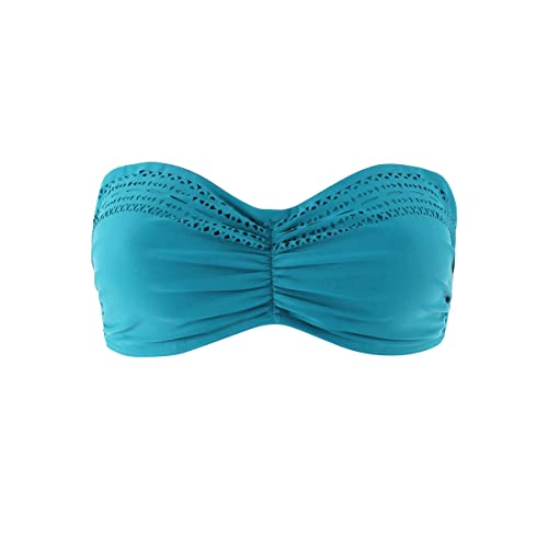 Haut de maillot de bain bandeau avec armatures Janine Robin Darling turquoise grand bonnet 105DE