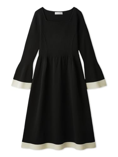 Amazon.co.jp: [セルフォード] ベルスリーブホールガーメントニット 