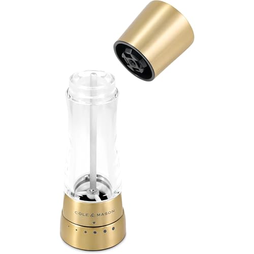 Image of Cole & Mason Seasoning Mill Derwent 190mm Clr SS PM Matt Gold