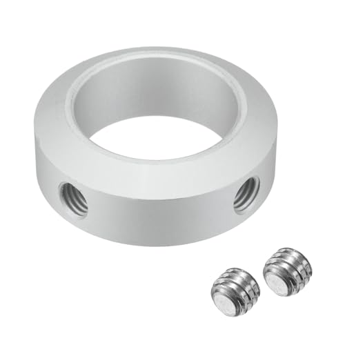 QUARKZMAN Split-Wellenkragen-Set für 40mm Welle, 4 Stück Spannringe 60mm Außendurchmesser, 20mm Dicke, Klemmring aus Aluminiumlegierung mit M10 Set-Schrauben und einem Schraubenschlüssel