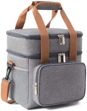 Bolsa Térmica Grande Espaçosa Dois Compartimentos Lancheira Para Marmita, Passeio, Escola, Faculdade, Trabalho Bolsa Para Marmita, PREMIUM (Cinza) Menor preço em Bolsa Térmica Grande Espaçosa Dois Compartimentos Lancheira Para Marmita, Passeio, Escola, Faculdade, Trabalho Bolsa Para Marmita, PREMIUM (Cinza)