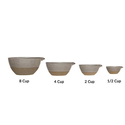 Creative Co-Op Stoneware White Batter (Set Of 4) Bowls #TOP2