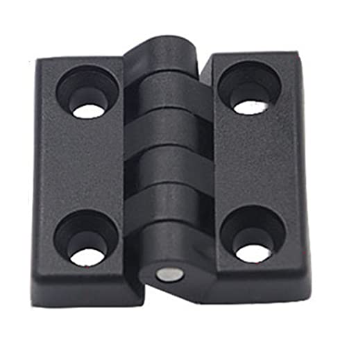 Bnafes Hinge1.97" /50Mmx50Mm Black Plastic Cabinet Door Reinforced Ball Bearing Hinge -10Pcs #TOP3