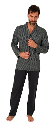 Pyjama à manches longues pour homme boutonné facile à enfiler