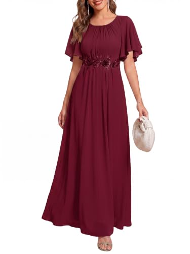 Image of Ever-Pretty Women's Applique Chiffon Formal Wedding Guest Dresses