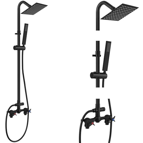 Aolemi Wall Mount Outdoor Shower Kit,Outdoor Shower Fixtures Faucet System