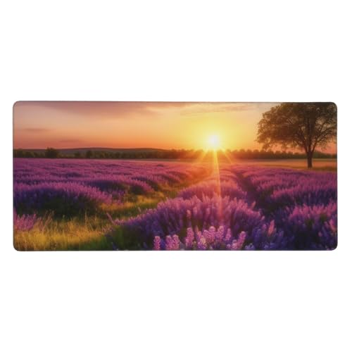 Tapis de souris long motif printemps XXL pour protéger son bureau