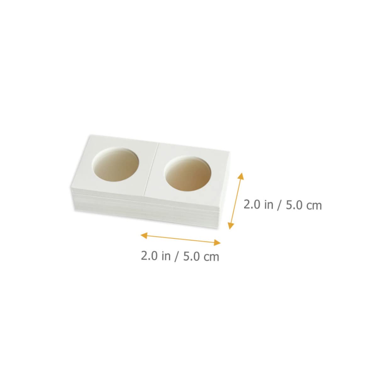 HOMSFOU Clip De Coleccionistas Transparente para Titulares De De Monedas Almacenamiento De Recolección De Monedas Papel 200 Piezas*4