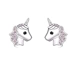 pendientes unicornio Regalo perfecto: envuelto en una adorable caja de joyería, es un regalo ideal para hija, hermana, novia, amante, madre, esposa o todos los amantes de los unicornios.