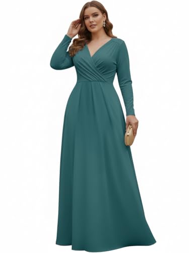 KOH KOH Plus Size Womens Long Sleeve Sleeves Empire Waist