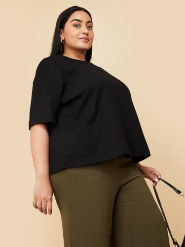 Image of Max Plus Size Women Solid T-Shirt
