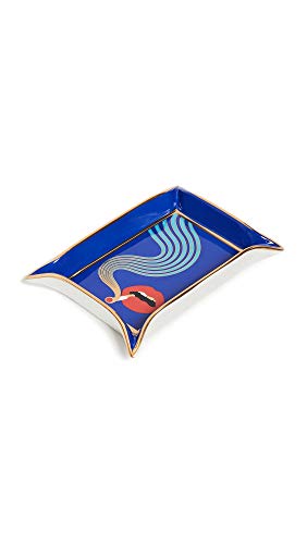Jonathan Adler Full Dose Valet Tray, Blue/Gold