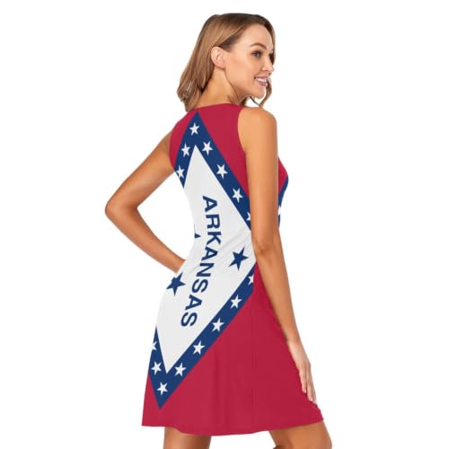 Robe motif drapeau Arkansas légère et décontractée - 5