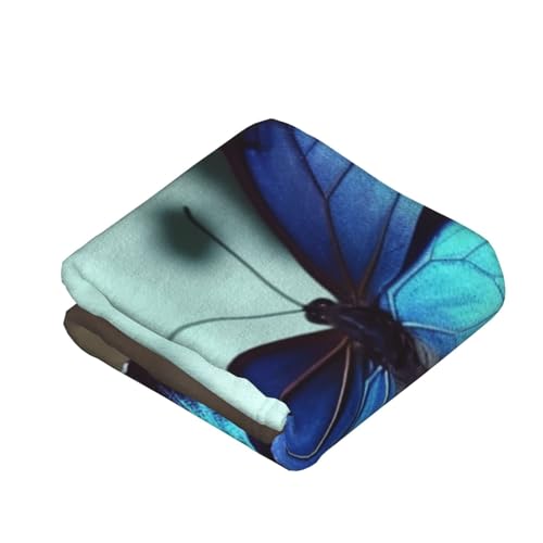 Plaid flanelle papillon bleu : douceur et chaleur toutes saisons - 4