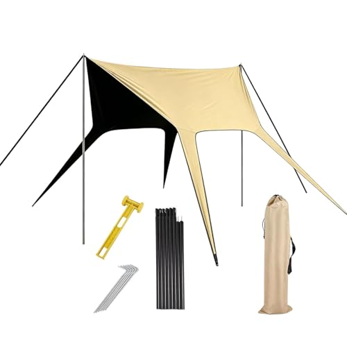 Toldo de camping impermeable y resistente a la lluvia para coche y jardín 8