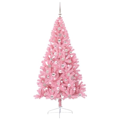 Árbol de Navidad artificial con luces LED cono de PVC Gecheer exterior 5