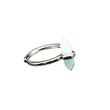 Bague Femme Reglable, Bague En Cristal Naturel Pour Femme, Anneau De Pouce Ajustable, Prisme Hexagonal, Pierre Précieuse, Faite Main, Bijou Spirituel Des 7 Chakras, Cadeau Pour Femme Et Homme, Amazo