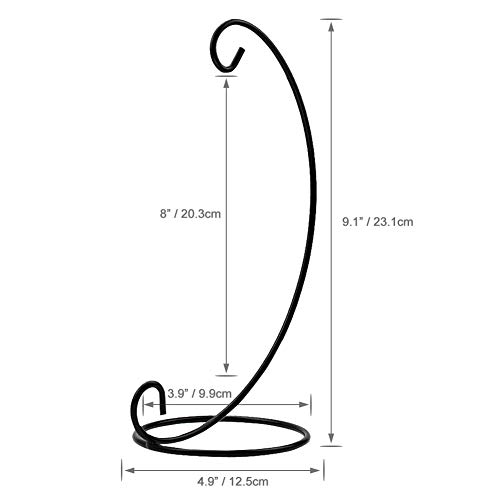 image for DaskFire Christmas Ornament Display Stands, 10 Pack Black Iron Hanging