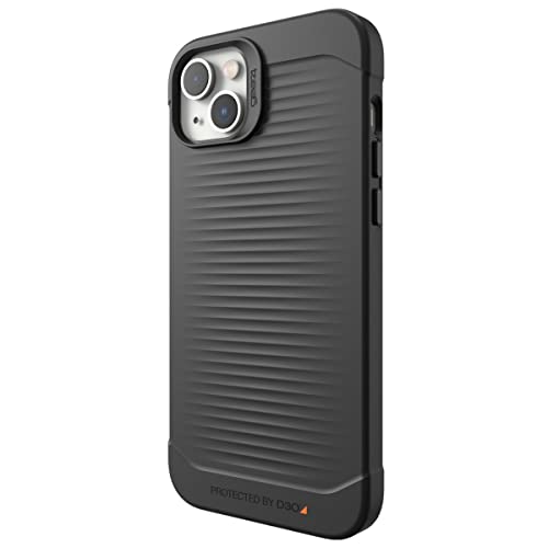Coque iPhone 14 Plus antichoc ZAGG Gear 4 protection noire fine pour éviter les fissures