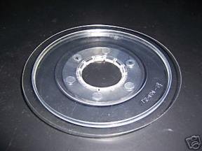 Bike Chain Guard - Round Clear Plastic 