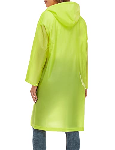 Image of Raincoats for Women Men Reusable Portable Waterproof EVA Long Rain Ponchos with Hoods