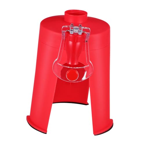 ARTSEWPLY Dispensador de Bebidas Carbonatadas con Grifo Rojo Estructura Resistente para Hogar Oficina y Picnics Control Preciso del Flujo Mantiene Refrescos y Sodas
