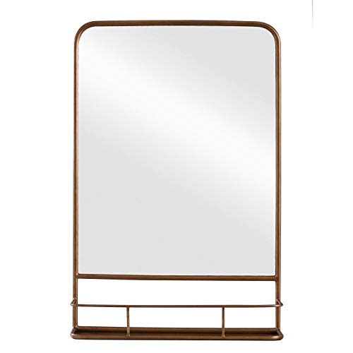 Photo 1 of 20" x 30" Pharmacy Mirror with Metal Shelf (Powder Coated) Mirror Brass - Threshold™