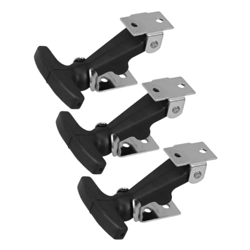 Alipis Vehicle Hatch Latches 3pcs Replacement Latches Rubber Handles for Car Hood Toolbox and Marine Use