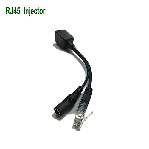 2 Pcs PoE Adapter Cable RJ45 Passive PoE Injector con Conector DC 5.5x2.1 mm Cable Ethernet Compatible con Módem miniatura 2
